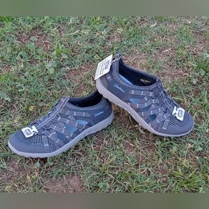 Skechers Men's Gray Lightweight Slip-On Walking Shoes